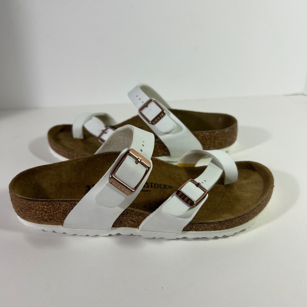 Girls‎ Birkenstock Mayari Birko-Flor Sandal 33 NWOT White
